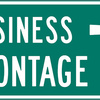 business frontage road right