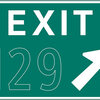 exit ( xxx ) right angled arrow