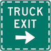 truck exit right arrow