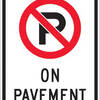 no parking in pavement