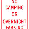 no camping or overnight parking