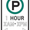 parking ( x ) hr - length/hours option w/ arrows
