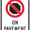 no stopping on pavement