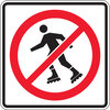 no roller blading - right