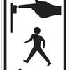 push button to walk with left arrow