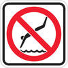 no diving