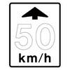 XX km/h ahead