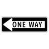 one way left arrow
