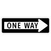 one way right arrow
