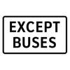 except buses tab
