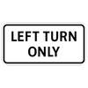 left turn only tab