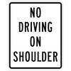 no driving on shoulder