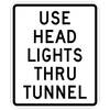 use head lights thru tunnel