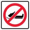 no snowmobiling