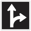 this lane right or thru only