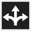 this lane left, right or thru only