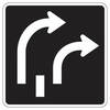 two right lanes only