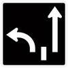 left lane left right lane thru only