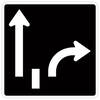 right lane right left lane thru only