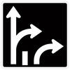 right lane right left lane right or thru