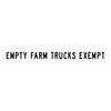 empty farm trucks exempt tab