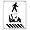 pedestrian / golfcart crosswalk - left