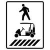 pedestrian / golfcart crosswalk - right