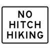 no hitch-hiking