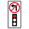 no left turn on red light