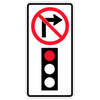 no right turn on red light
