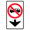no buses with down arrow