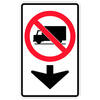 no trucks with down arrow