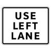 use left lane tab