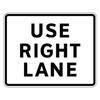 use right lane tab