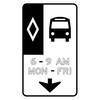 hov buses with hours and days down arrow