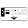 hov & buses w/ (hours & days) down arrow