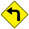 sharp curve left