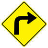 sharp curve right