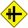 rr crossing on left / right of intersection