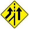 lane added left