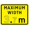 maximum width ( x.x ) m
