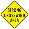 strong crosswind area