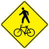 pedestrian / bikes