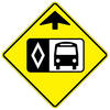 hov lane / buses ahead