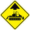 snow cat ahead - left