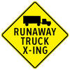 runaway truck x-ing
