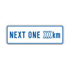 Messaging for Next Available Rest Area, Next One ( xx ) km