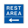 Rest Area, No Symbol (Left Arrow)