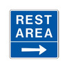 Rest Area, No Symbol (Right Arrow)