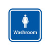 Static Application Signs for Women’s Washrooms Facilities